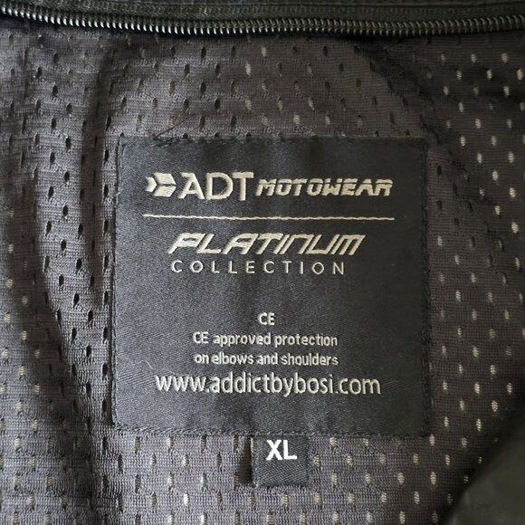 ADT Motowear Inner Lining For Motorcycle Jacket Womens XL Black Reissa Material - Picture 3 of 16